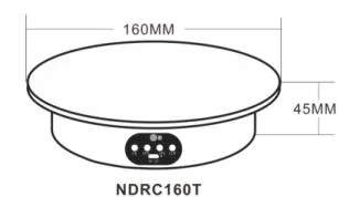 Turntable-Bkl Display Stand Photography 360 Degree 16cm Rotating Turntable