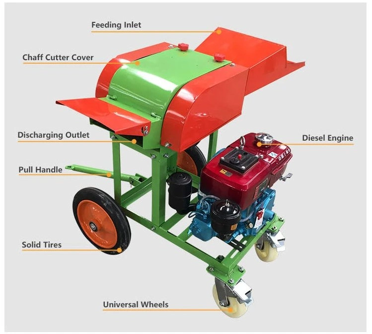 Agricultural Machinery Grass Feed Chopper Machine Chaff Cutter